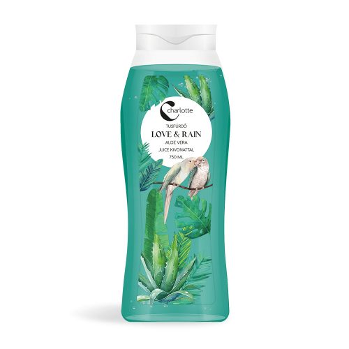 Charlotte Tusfürdő LOVE & RAIN Aloe Vera Juice kivonattal 750ml